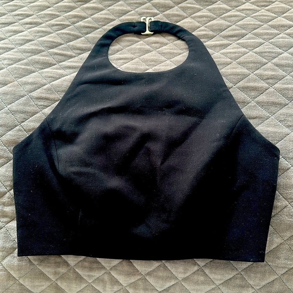 Likely NWOT black crop top XS $119